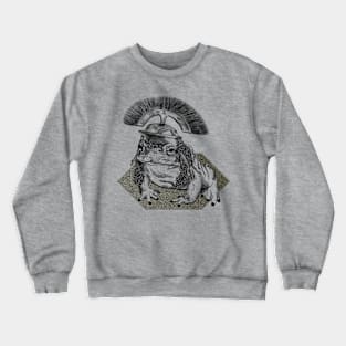 Armored Toad Black and White Crewneck Sweatshirt